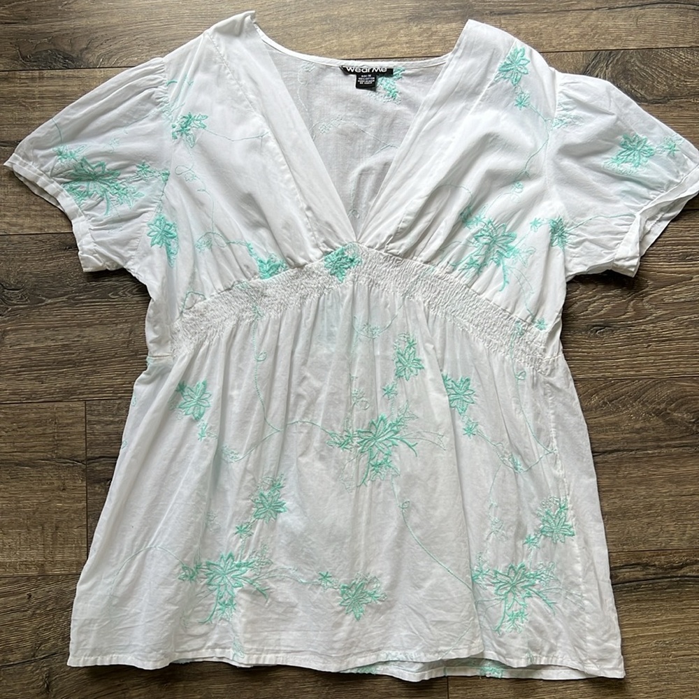 Wear Me White embroidered blouse